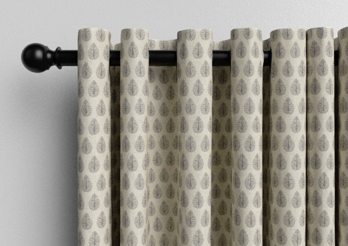Emily Bond Jaipur, Charcoal - Made to Measure Curtains - Image 12